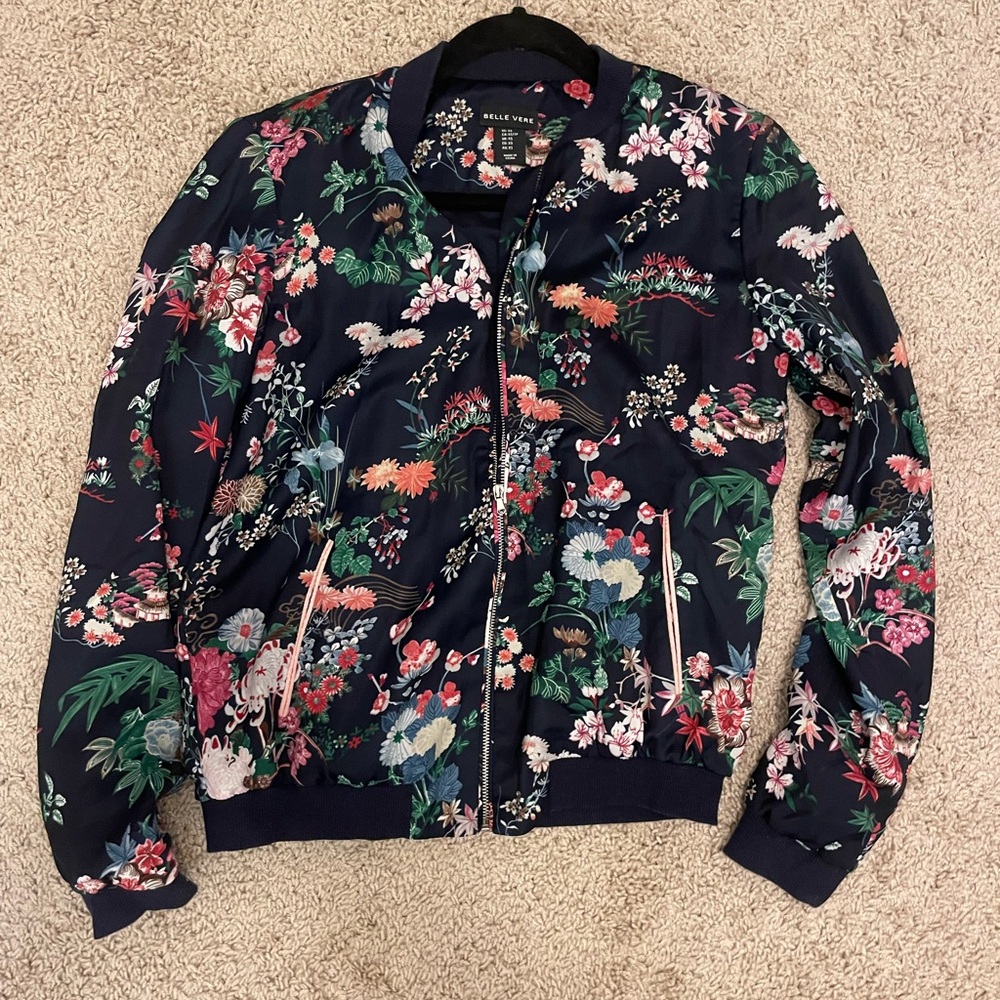 Floral Bomber Jacket